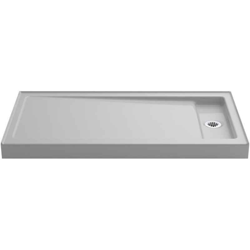 Bellwether Single-Threshold Shower Base, Ice Gray