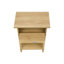 Table d'appoint, table de bout, table de chevet, table d'appoint, tiroir de rangement, chambre à coucher, salon, stratifié naturel à 2 niveaux