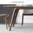 Nordic Rectangular Rock-Plate Dining Table Chair 6 - Person Four Leg Dining Set-100748640
