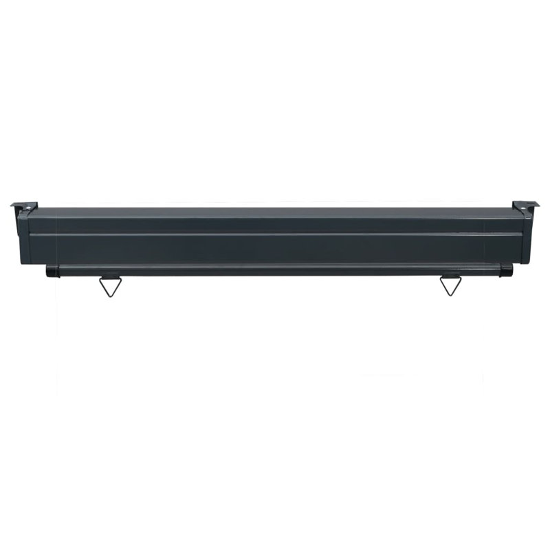 Dakota Fields 140cm W x 0cm D Fabric Black Cover Motorised Retractable Side Awning, Brown