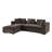 Sectional Sofa 93.7" L-Shaped Sofa Upholstered Sofa Couch With Wooden Storage Compartment For Living Room-1711704004