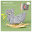 Cheval à bascule gris en forme de koala avec effets sonores pour enfants