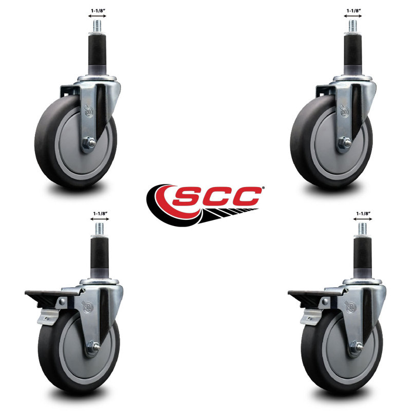 Ensemble de roulettes extensibles en caoutchouc Thermoplastic