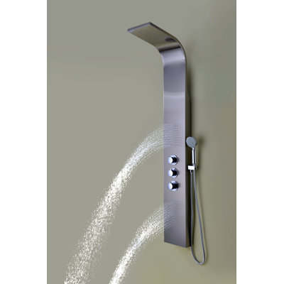 Arc 64'' Shower Panel with Fixed Shower Head