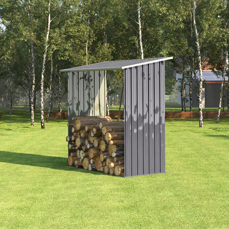 164cm W x 71cm D Metal Log Store