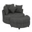 Fauteuil demi-tonneau pivotant à 360 ° avec repose-pieds de rangement et 4 coussins, fauteuil de loisirs pivotant rond surdimensionné moderne-1429742912