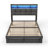 Upholstered Platform Bed With 2 Drawers,Storage Headboard With Charging Station And LED Light-101940059-101940060