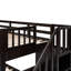 Lit superposé couleur avec escalier avec rangement pour tiroirs, robuste pour la chambre à coucher et les dortoirs, convient à tous les ménages Bois massif. Rangement. Escaliers sécuritaires. Polyvalent ou-309480150-309480137