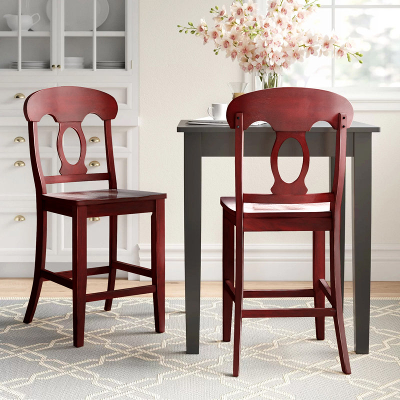 Tabouret de bar et de comptoir Pippen, Baie antique, Tabouret de comptoir (hauteur du siège 24,21 po)