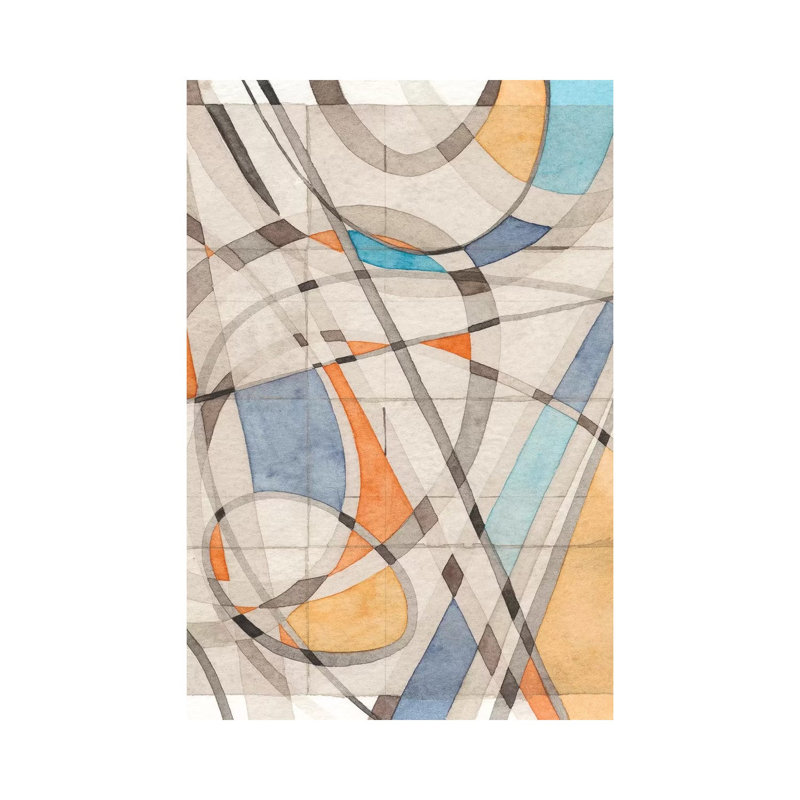 Ovals & Lines II by Nikki Galapon - Wrapped Canvas Print