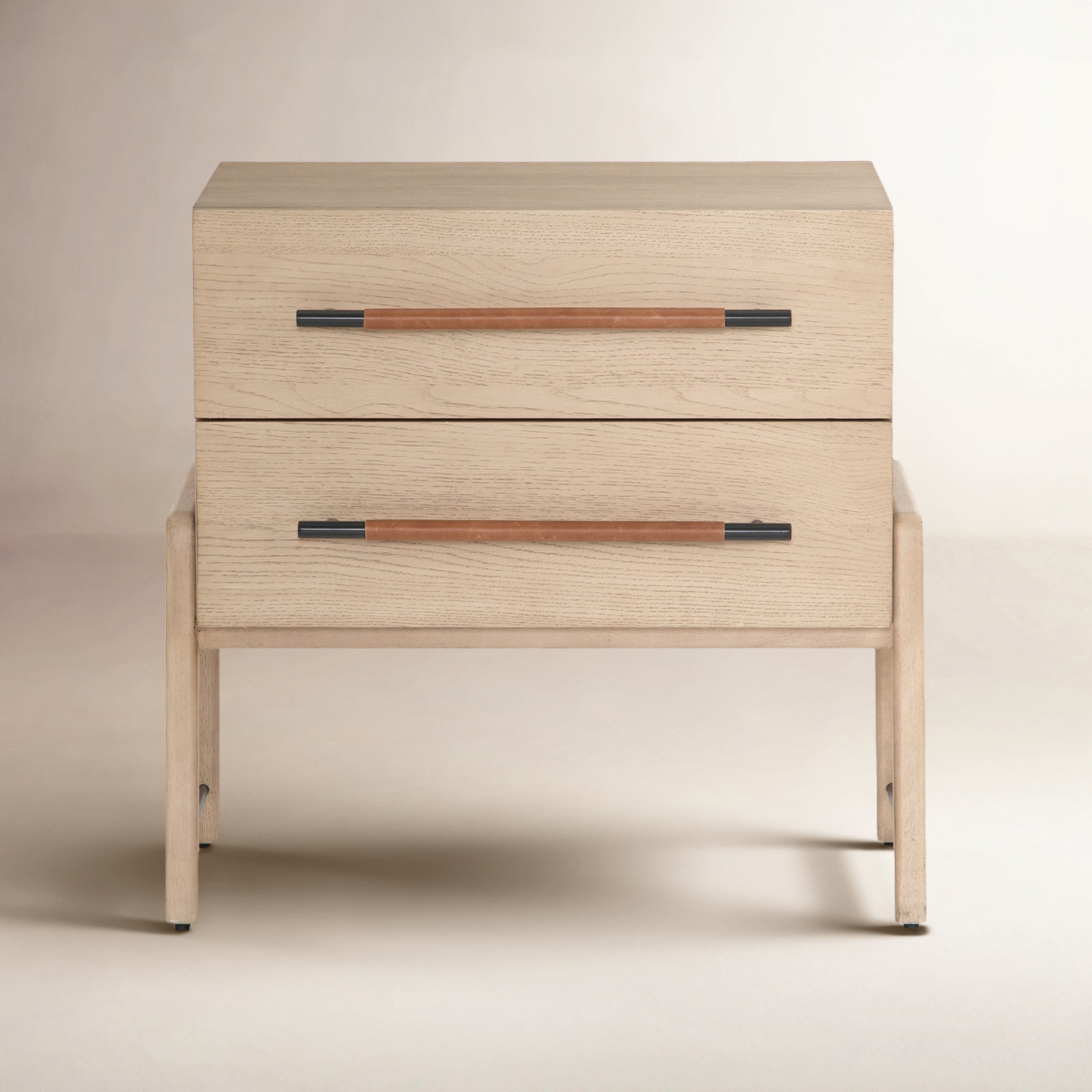 Karsten 2 - Drawer Nightstand in Brown, Yucca Oak