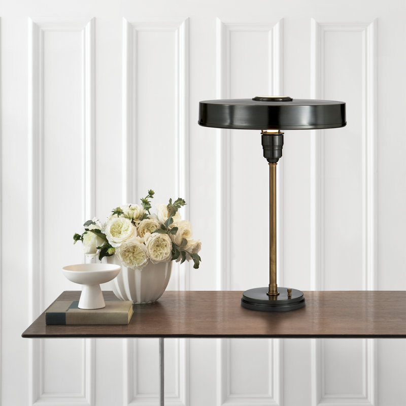 Thomas O'Brien Carlo Table Lamp, Bronze, Bronze/Antique Brass