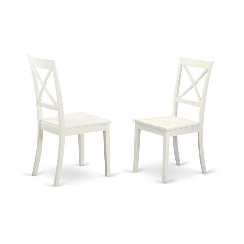 7 Piece Dining Table Set consists of an Oval Wooden Table with Butterfly Leaf and 6 Dining Room Chairs, Linen White, White