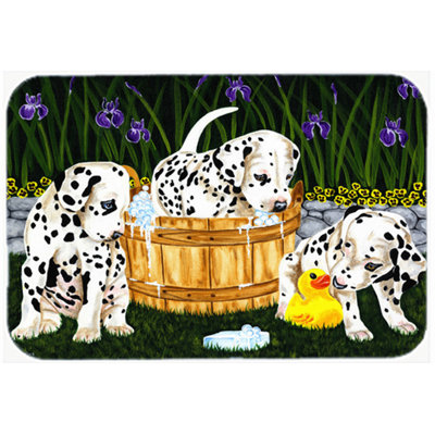 Les trésors de caroline réussissent la planche à découper en verre dalmatien soap