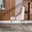 49cm H Metal Side Chair in Pink