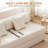 Boneless Convertible Three Person Fabric Sofa Bed, high Rebound Density Sponge Sofa-780639110