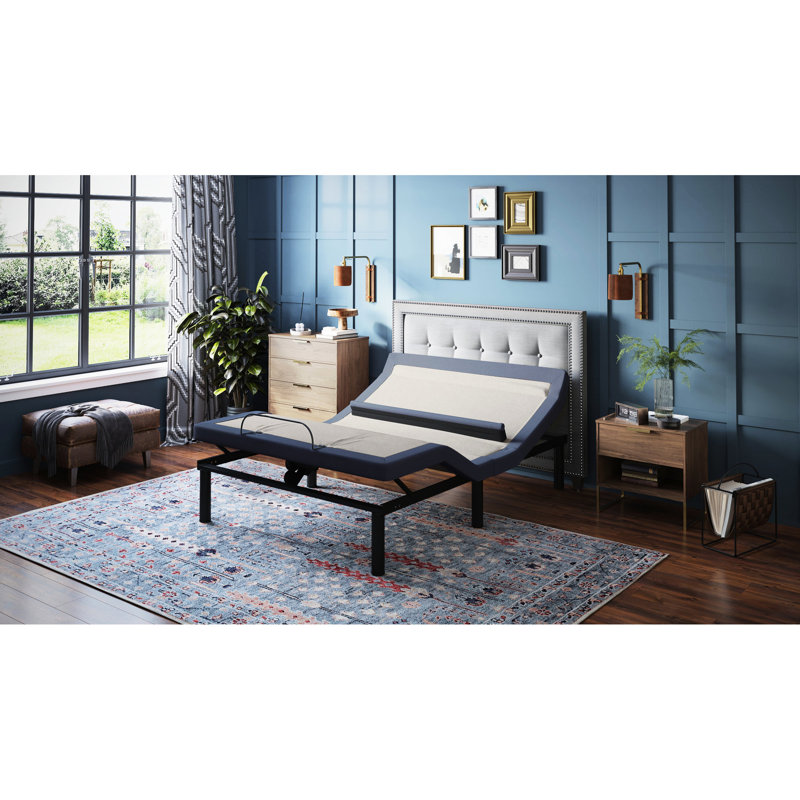 Lit très grand King Bt6500 avec inclinaison de la tête / du pied, fonction de massage et télécommande lombaire à base programmable
