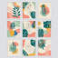 "Modern Tropical Monstera Palm Leaves-101825612-101825608