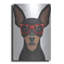 «Pinscher miniature portant des lunettes de hipster» par les affiliés Furbaby-1147288544