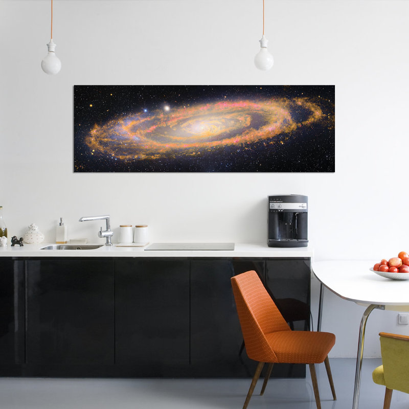 « m 31, andromeda galaxy v », reproduction d’impression sur toile, H 12 po x l 36 po x P 1,5 po, Toile tendue