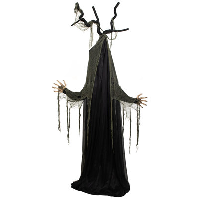 7' Animated Tree Man Halloween Decoration with Lighted Eyes