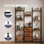 141.5 cm H x 100 cm W Iron Bookcase
