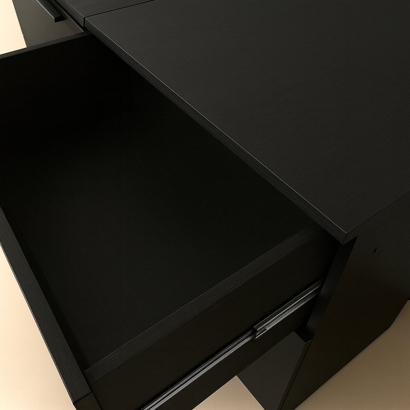 Commode modulaire à trois tiroirs Morgan, Noir