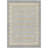 Machine Washable Indoor/Outdoor Christain ACN1401 Gray Rug-109530223