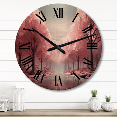 Horloge murale en bois massif Riveria