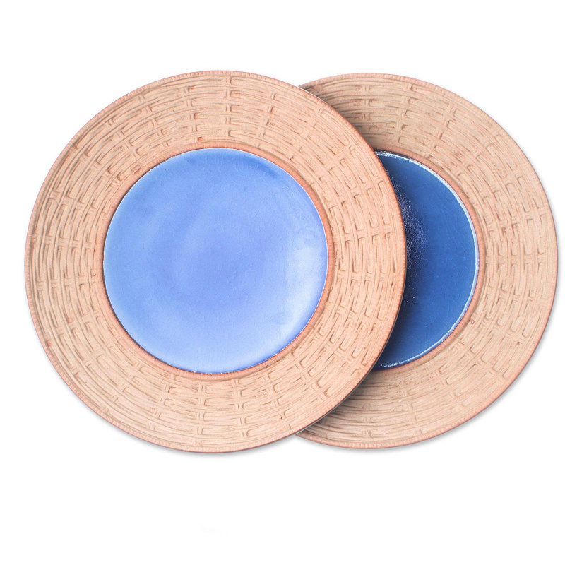 Rencher Country Meal Ceramic Plates (Pair)