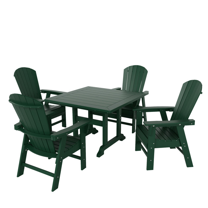 Ensemble de salle à manger pour 4 personnes 43 po Altura, Vert foncé