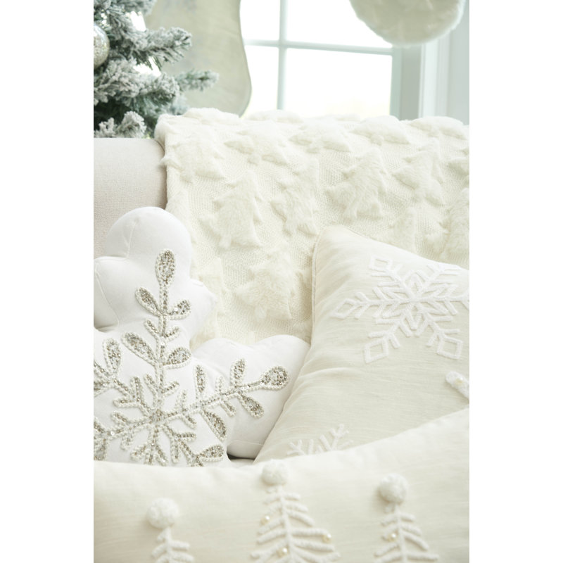 Frosted Tree Throw Blanket