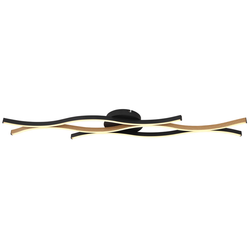 Chizaram Plastic LED Flush Mount, Gold