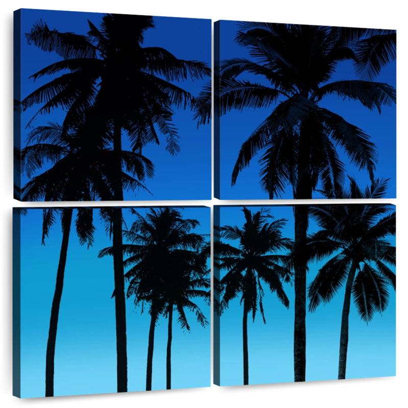 Gillard Palms Black On Blue I
