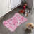 Abstract Blush - 1 Piece Bone Shape Feeding Mat