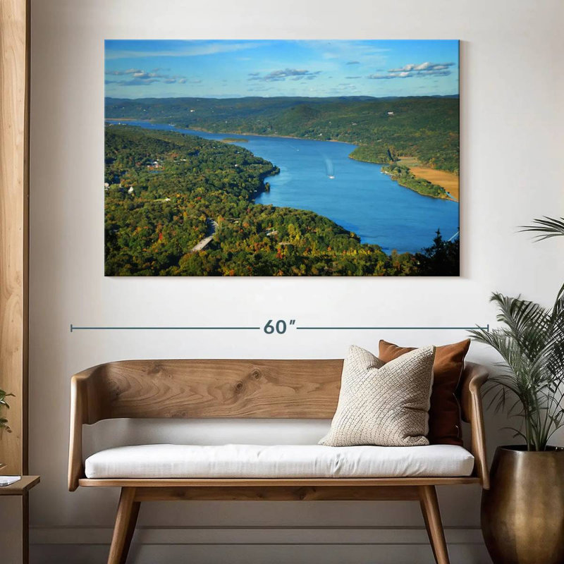 Alvord Hudson River d'en haut, H 34 po x l 51 po