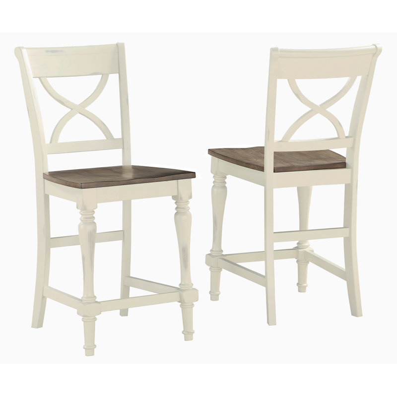 Iestyn Solid Wood Counter Stool