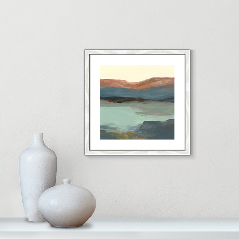 «Euzelia Rolling Bluff» par Carol Robinson - reproduction d'art, H 18,25 po x l 18,25 po, Papier dans un cadre photo