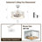 Anaisa 18" Distressed White Farmhouse Caged Ceiling Fan with Light and Remote, Reversible Fandelier Ceiling Fan