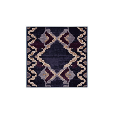 Machine Washable Purple Area Rug