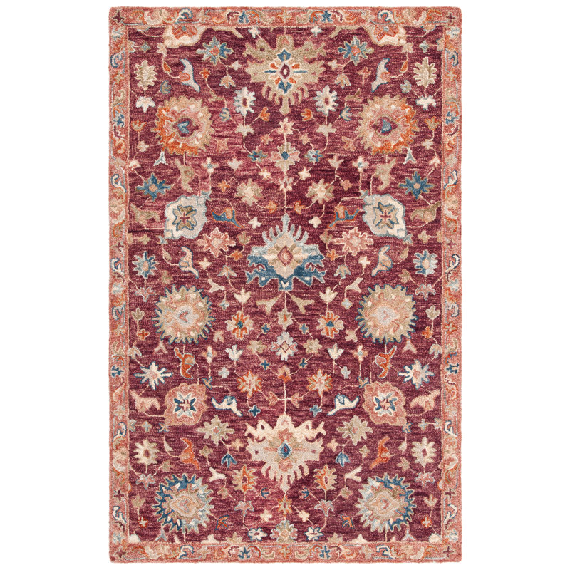 Tapis Southwestern en laine 0,85 touffeté à la main Southwest, Rectangle 3 pi x 5 pi