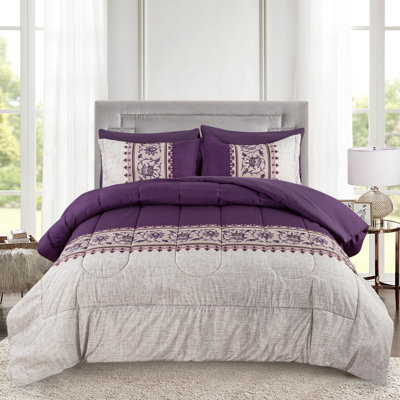 Ensemble d'édredon en duvet d'oie douce 5 pièces avec ensemble de draps 3 pièces Marina