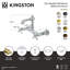 Robinet de salle de bain mural 2 trous Kingston-99099815