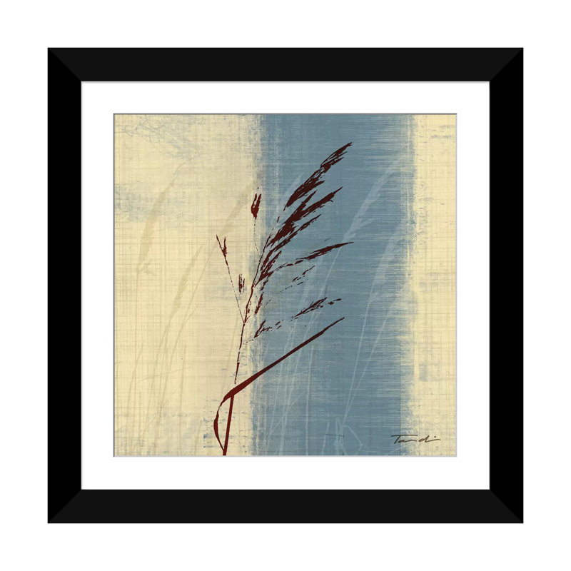 «Dancing Grass II» par Tandi Venter - Giclée sur toile tendue avec châssis, H 16 po x l 16 po x P 1 po, Blanc