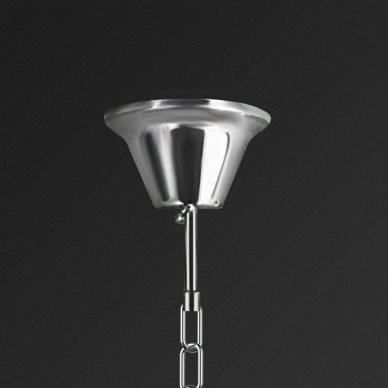 Lustre en verre soufflé à la main Art, plafonnier de ton blanc avec ampoule, H 70 po x l 40 po x P 40 po