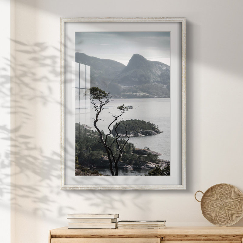 Vue d'en haut - Impression encadrée, H 28,5 po x l 20,5 po, Blanc