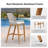 PURPLE LEAF Patio Outdoor UV-Proof Wicker Bar Stool with Detachable Cushion-2104962163