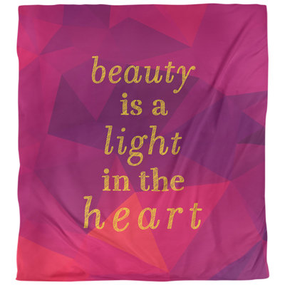 Housse de couette simple avec citation inspiration beauté