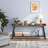 Inzillo 70.87 inch Extra Long Console Table Behind Couch, Rustic Industrial Sofa Table for Living Room, Narrow Entryway Hallway Long Bar Table