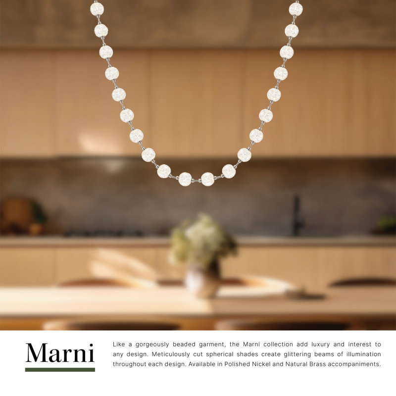 Marni 20 - Light Pendant, Polished Nickel